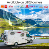 Amplificador de Señal de Telefonía Móvil Montado en un Vehículo, Amplificador de Señal para Móvil en Compatible con Señal Furgoneta, Camión, Remolque de Viaje y Otros vehículos